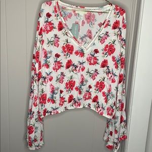 Forever 21 floral flowy top